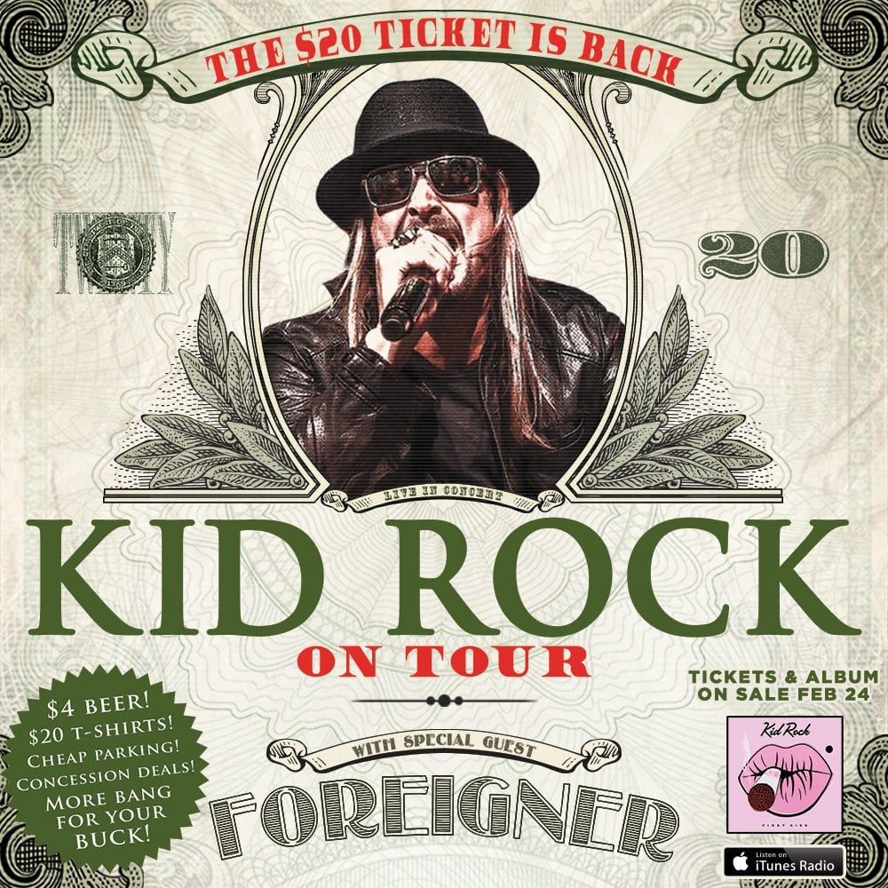Kid Rock and Foreigner Announce Summer Tour, 20 Tickets Classics Du Jour