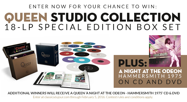 Enter for your chance to win a Queen 18-LP Special Edition Studio