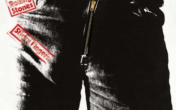 Cover artwork for the Rolling Stones' Sticky Fingers album