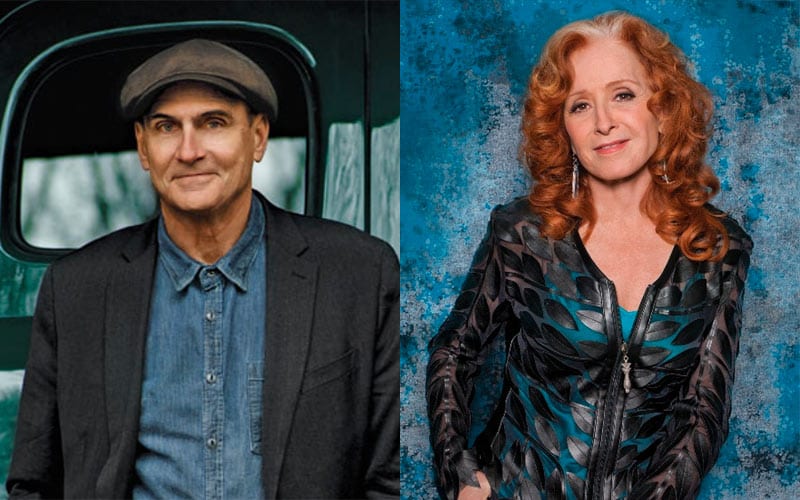 James Taylor Announces Summer Tour with Bonnie Raitt Classics Du Jour