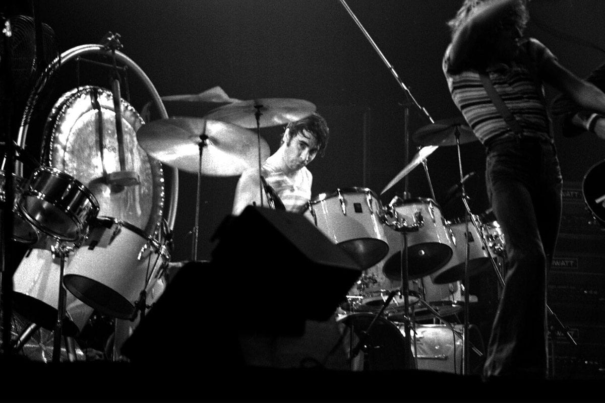 Keith Moon at Maple Leaf Fardens in October 1976