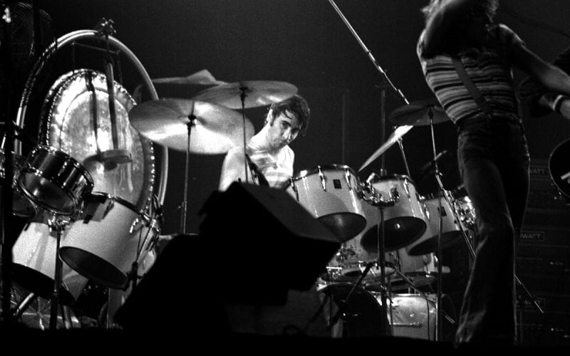 Keith Moon at Maple Leaf Fardens in October 1976