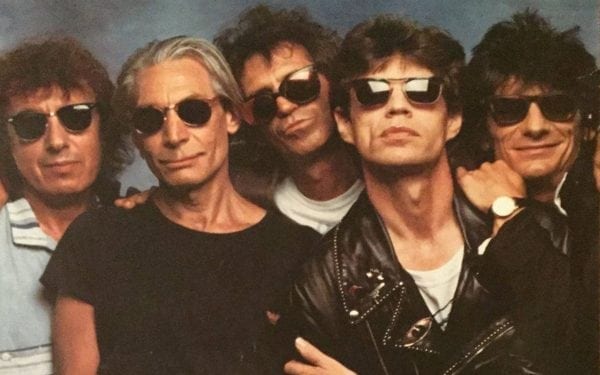 The Rolling Stones in a promo image for the Steel Wheels tour