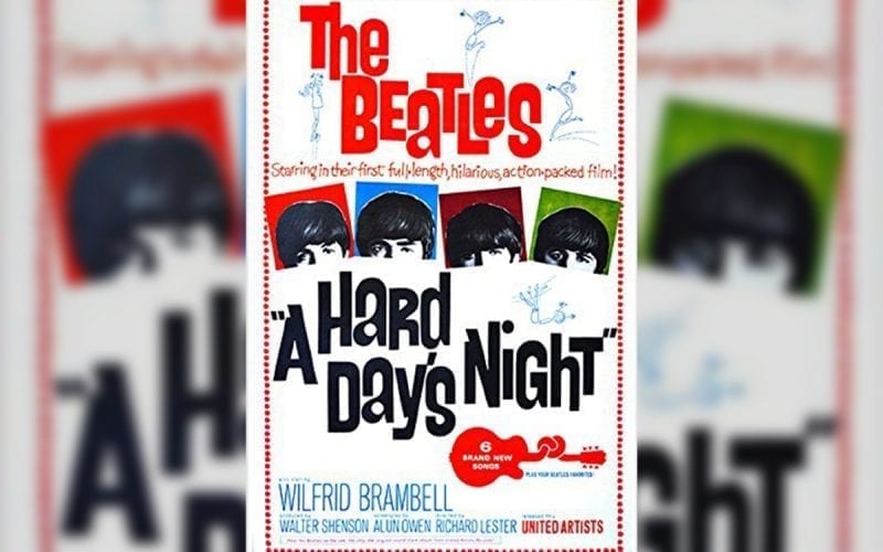 Beatles Hard Day's Night film poster