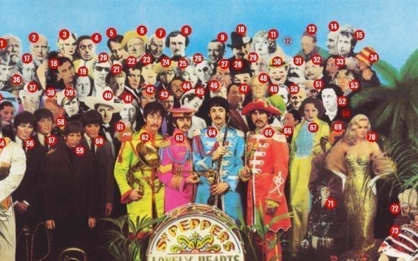 Sgt. Pepper album cover by the numbers