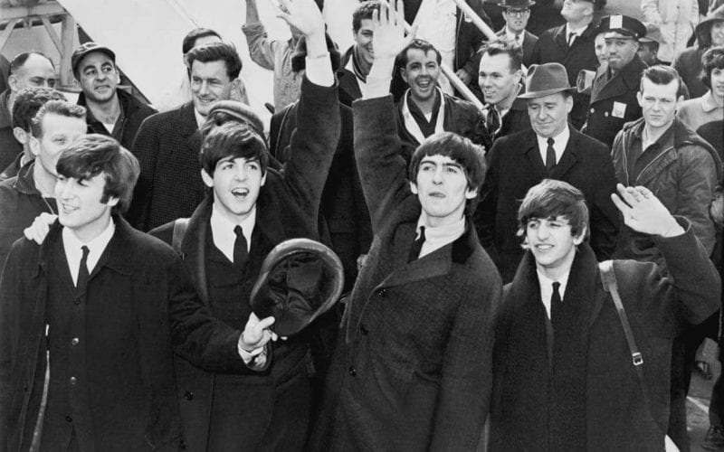 The Beatles arrive in America on February 7, 1964