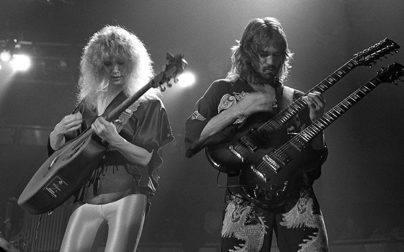 Nancy Wilson and Roger Fisher of Heart in 1978
