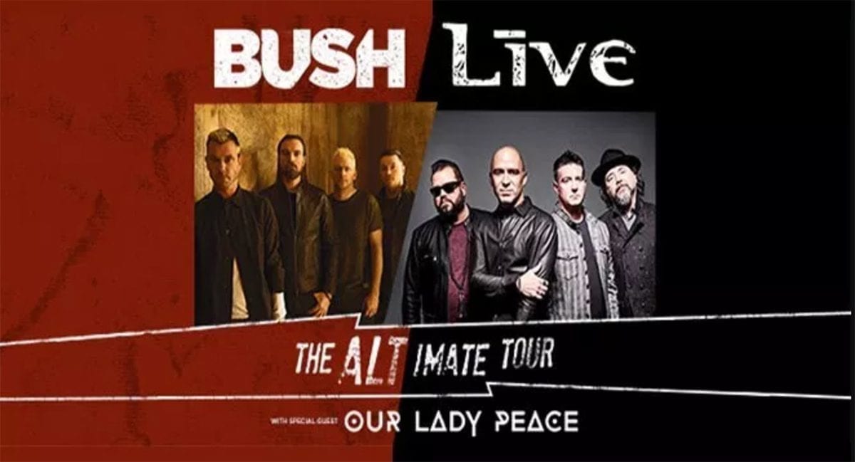 Bush Live Altimate tour poster