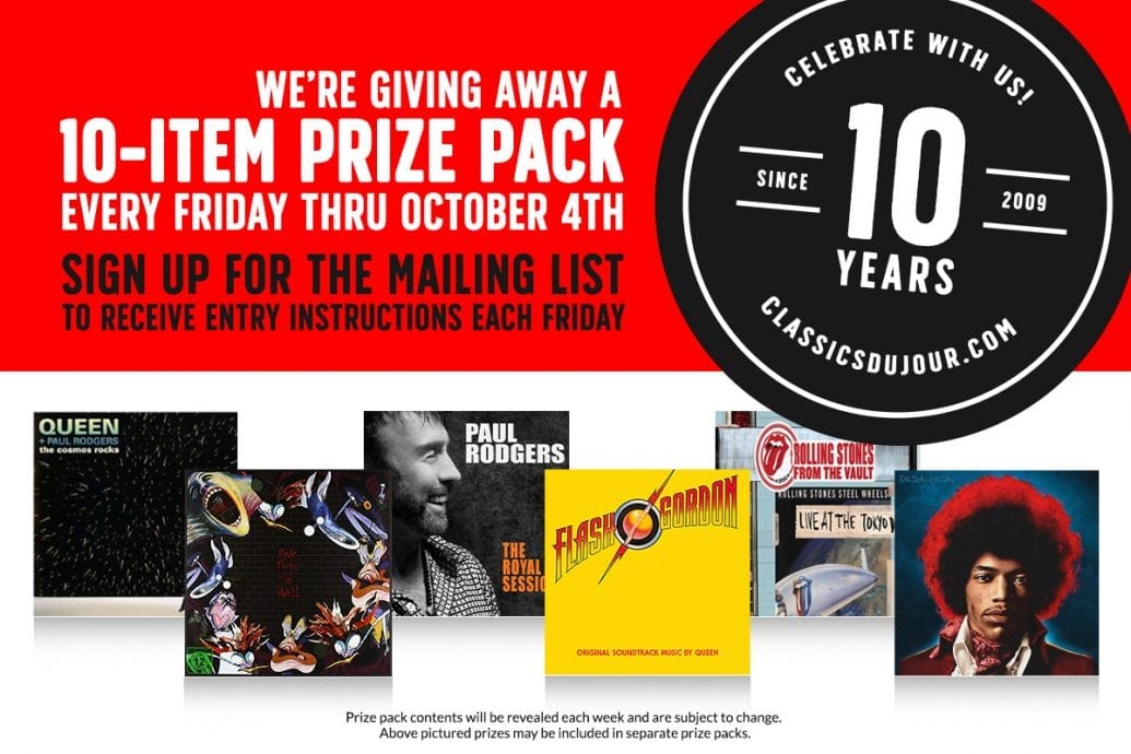 Classic rock prize pack contest