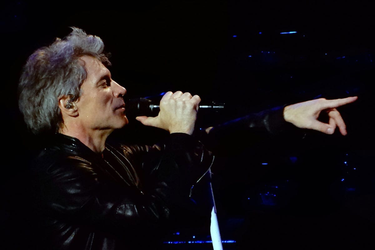 Jon Bon Jovi performing in New York in 2017