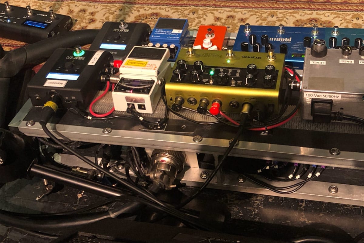 Jim Messina pedal board set up