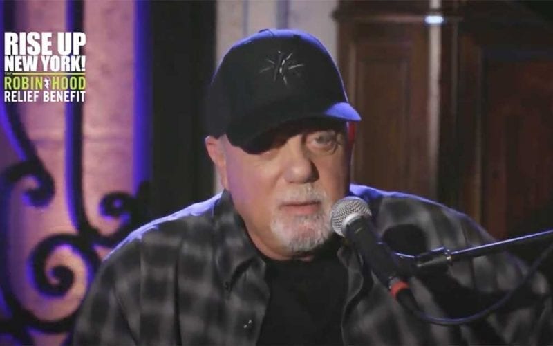 Billy Joel performing for Rise Up New York