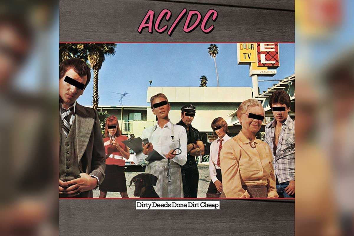 AC/DC Dirty Deeds Done Dirt Cheap album cover