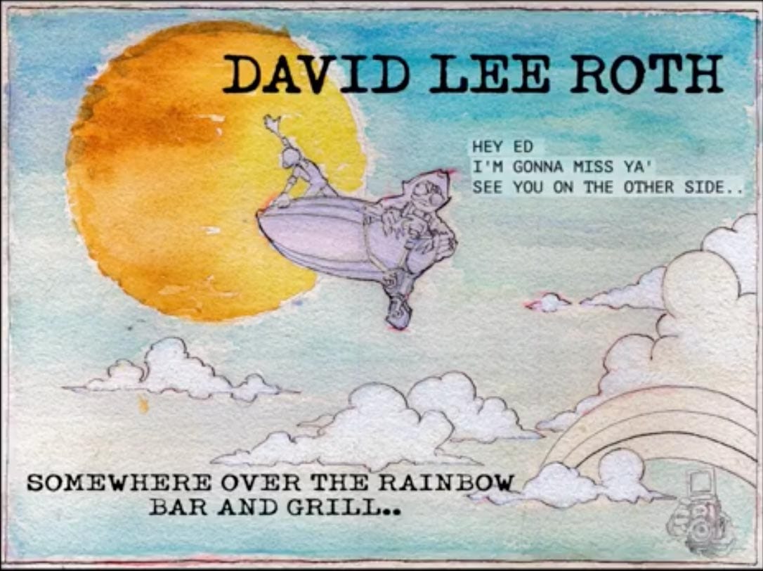 David Lee Roth Somewhere Ove the Rainbow Bar and Grill