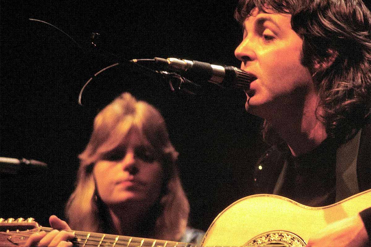 Paul and Linda McCartney in 1976
