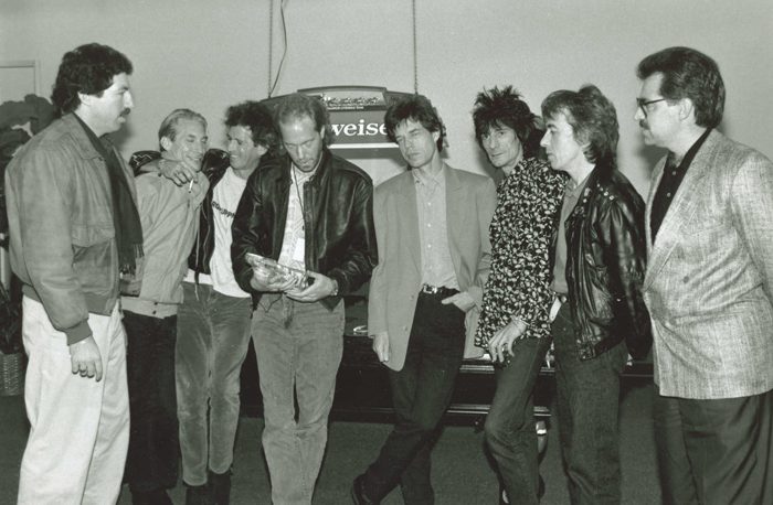 Paul Rappaport with the Rolling Stones