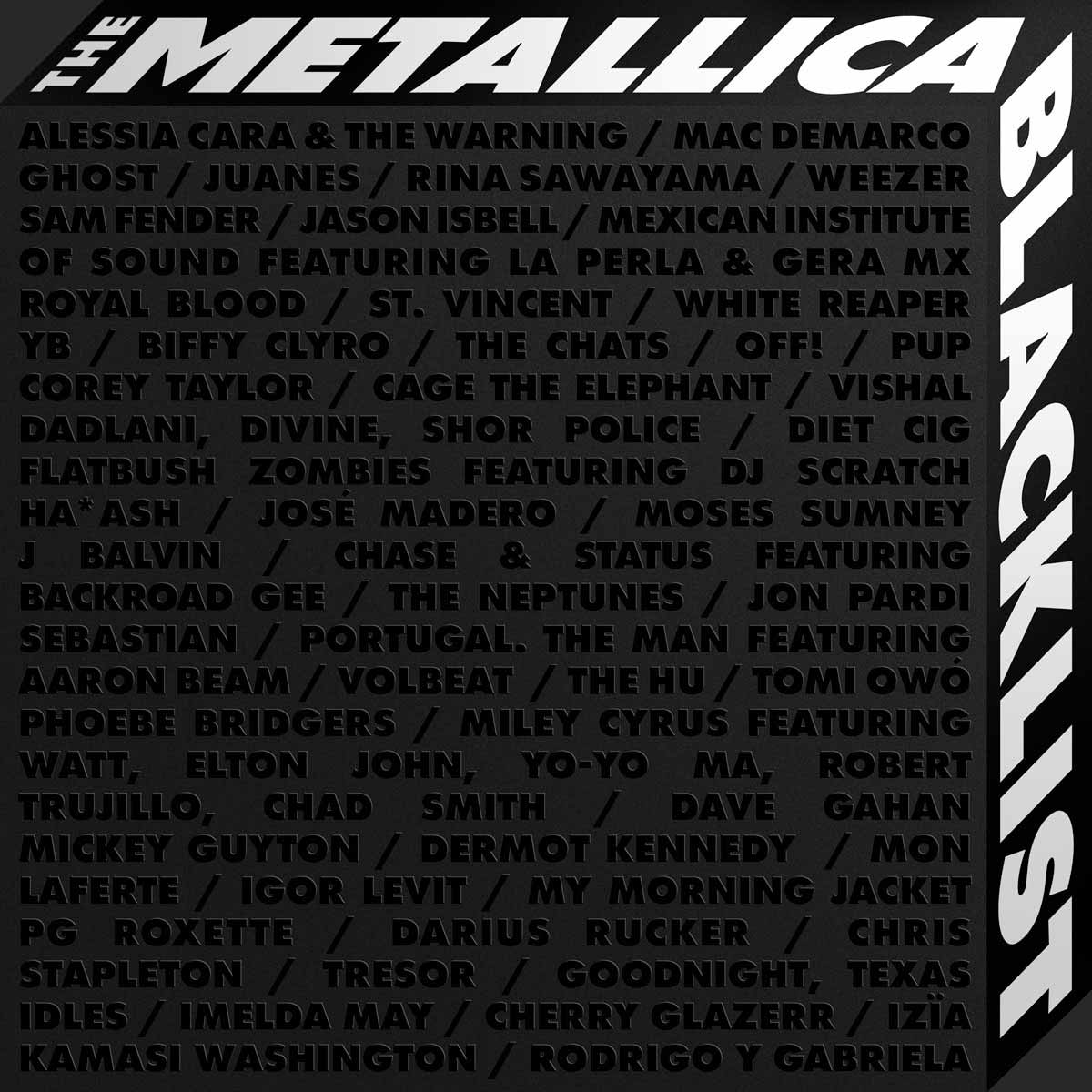 Metallica Announces Blacklist Covers Compilation Album Featuring 53 Artists Classics Du Jour [ 1200 x 1200 Pixel ]