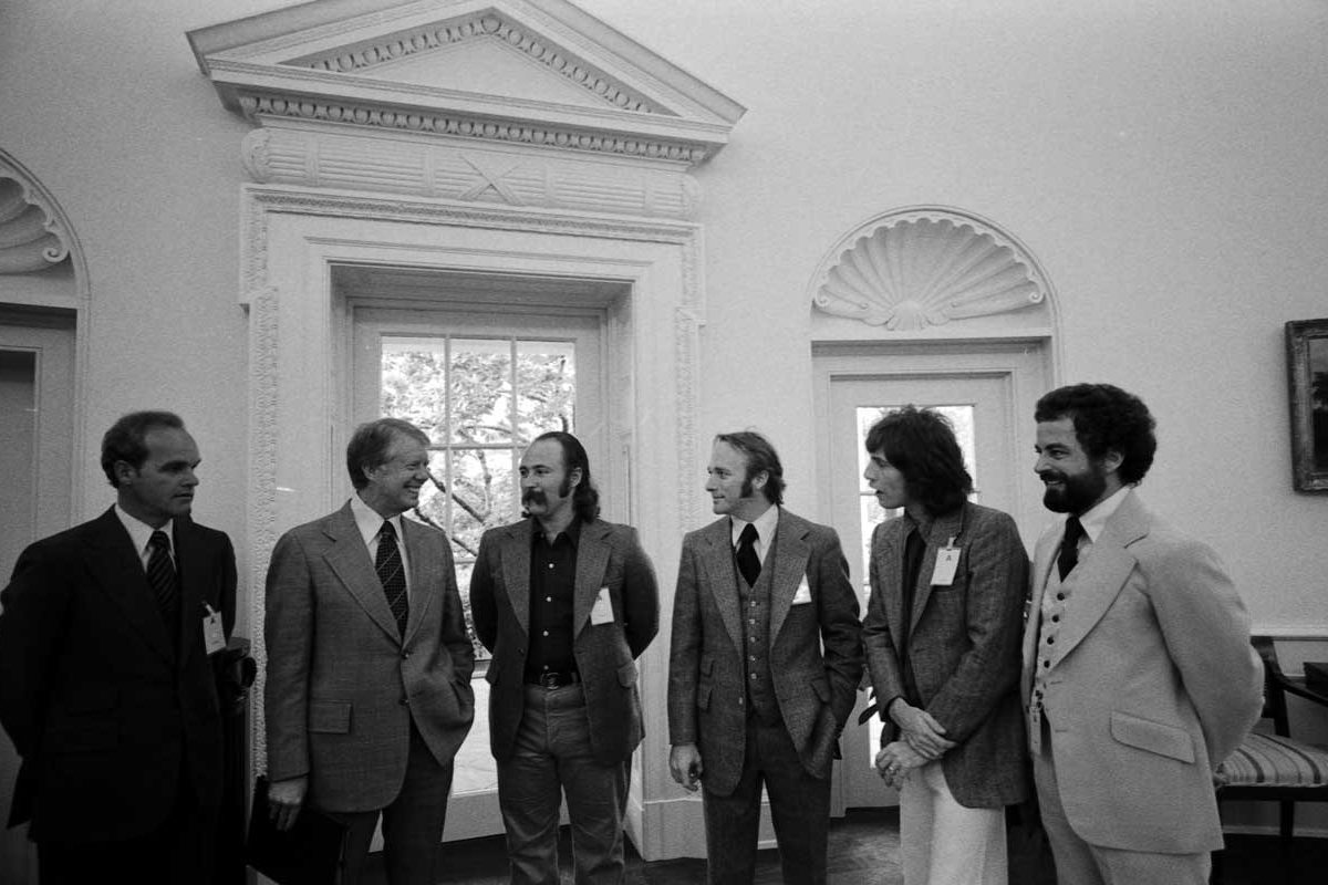 Jimmy Carter with Crosby, Stills and Nash