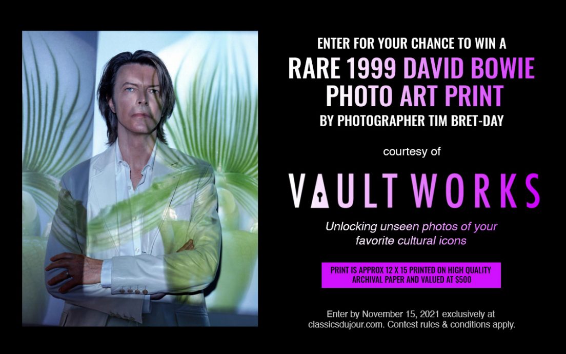 David Bowie photo art print giveaway